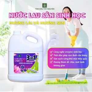 Nước lau sàn Sinh học 3IN1 Đức Khang GR Hương lài và hương sen 4L